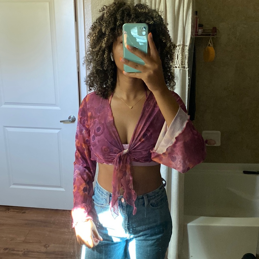 Crop tie shirt from cider